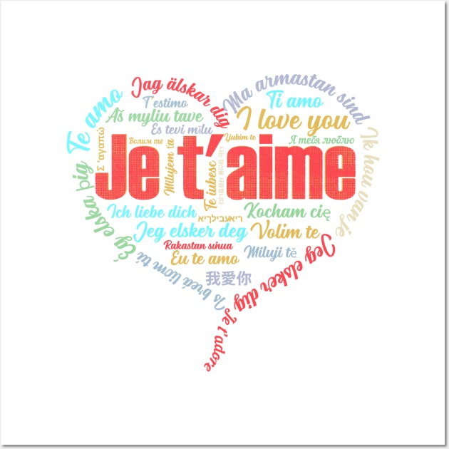 Je t'aime Wall Art by Sofiia Golovina